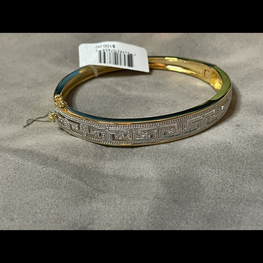 Macy’s Diamond Accent Fine Silver Plate bracelet